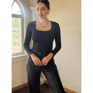 Foto 2 | Foto 2 | Body Escote Cuadrado Negro Daze para Mujer