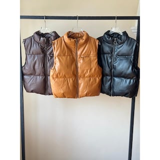 Foto 4 | Foto 4 | Chaleco Bomber Vinipiel Beige