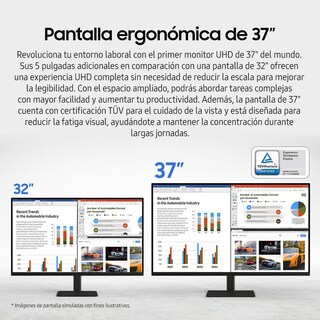 Foto 3 | Foto 3 | Monitor Samsung de 37 Pulgadas 4K Ls37d700ealxzx