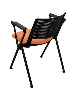 Foto 5 | Foto 5 | Silla Chopo Mindejal Silnar Metal Y Plástico Color Naranja Perforada