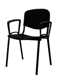 Foto 1 | Foto 1 | Silla Con Reposa Brazos Mindejal Silnovn Metal Y Plástico Negro