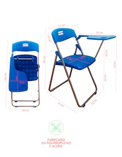 Foto 2 | Foto 2 | Pupitre Butaca Mindejal Pupin0 Metal Y Plástico Azul