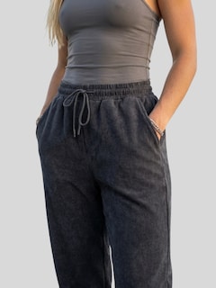 Foto 6 | Foto 6 | Pants Jogger Para Mujer Pant-058 Gris Oscuro Ideal Para Looks Casual Chic