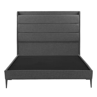 Foto 2 | Foto 2 | Cabecera Trinity Wing Color Gris Oscuro + Base Cama Slim Individual