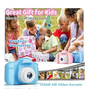 Foto 2 | Foto 2 | Camara Digital Niños Uso Rudo Hd 1080p Fotos Video Infantil Azul Claro
