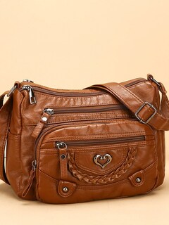 Foto 2 | Foto 2 | Bolso De Hombro Para Mujer Suave De Piel Sintética Con Múltiples Bolsillos - Venta Internacional.