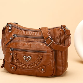 Foto 3 | Foto 3 | Bolso De Hombro Para Mujer Suave De Piel Sintética Con Múltiples Bolsillos - Venta Internacional.