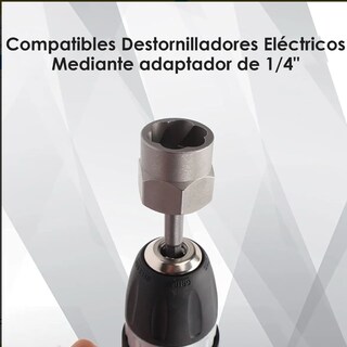 Foto 4 | Foto 4 | Juego Extractor De Tornillos Modelo Negro