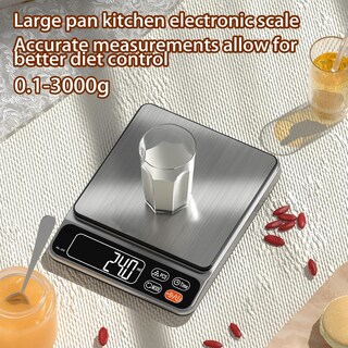 Foto 4 | Foto 4 | Báscula De Cocina Digital De Alta Precisión Plata Metalizada 390 G - Venta Internacional.