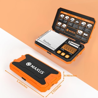 Foto 7 | Foto 7 | Báscula Digital Para Gramos Maxus De 500 G X 0 01 G Con Usb Y Batería - Venta Internacional.