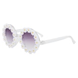 Gafas Redondas Daisy Flower Para Fiestas Y Playa - Venta Internacional.