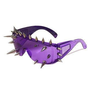 Foto 1 | Foto 1 | Gafas De Fiesta Punk Con Pinchos Estilo Demonio Color Morado - Venta Internacional.