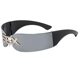 Foto 2 | Foto 2 | Gafas De Fiesta Con Forma De Escudo Sin Montura Con Detalles Metálicos 34 G - Venta Internacional.