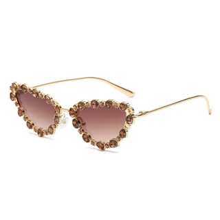 Foto 1 | Foto 1 | Gafas Modernas Con Diamantes De Imitación Retro Con Forma De Ojo De Gato Para Mujer - Venta Internacional.