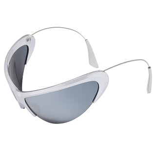 Foto 1 | Foto 1 | Gafas Futuristas Con Forma De Ojo De Gato Con Montura Plateada Para Fiesta De Cosplay - Venta Internacional.