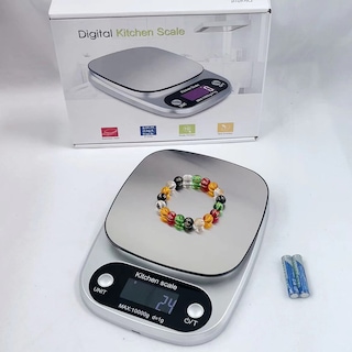 Foto 2 | Foto 2 | Báscula De Cocina Digital De 3 Kg/0 1 G Con Plataforma Metálica Plateada - Venta Internacional.