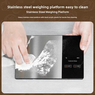 Foto 5 | Foto 5 | Báscula De Cocina Digital De Acero Inoxidable De 450 G Con Indicador De Calorías - Venta Internacional.