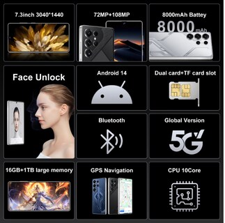 Foto 5 | Foto 5 | Smartphone S26 Ultra Stqc Con Lápiz Capacitivo De 16 Gb De Ram Y 1 Tb Color Blanco - Venta Internacional.