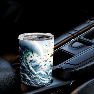 Foto 3 | Foto 3 | Taza De Café Travel Tumbler Oasisdream De 600 Ml Con Estampado De Peces - Venta Internacional.
