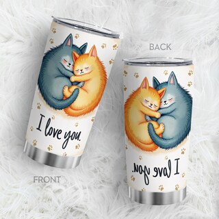 Foto 1 | Foto 1 | Taza De Café Tumbler Oasisdream De 600 Ml Con Estampado De Gatos - Venta Internacional.