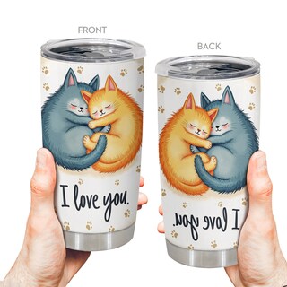 Foto 6 | Foto 6 | Taza De Café Tumbler Oasisdream De 600 Ml Con Estampado De Gatos - Venta Internacional.