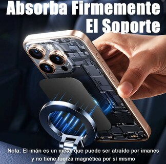 Foto 3 | Foto 3 | 12 Placas De Metal Xtellar Para Soporte Magnético Auto Celular