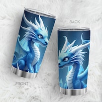 Taza Tumbler Oasisdream De Acero Inoxidable De 600 Ml Con Estampado De Dragones - Venta Internacional.