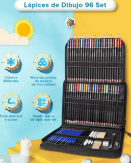 Foto 2 | Foto 2 | Set 96 Lápices De Color Al Óleo Y Dibujo Xtellar Con Estuche Y Accesorios