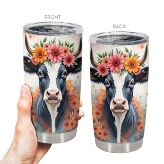 Foto 3 | Foto 3 | Taza De Viaje Oasisdream Vaso De 600 Ml Con Estampado De Vaca - Venta Internacional.