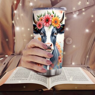 Foto 6 | Foto 6 | Taza De Viaje Oasisdream Vaso De 600 Ml Con Estampado De Vaca - Venta Internacional.