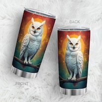 Taza Tumbler Oasisdream De Acero Inoxidable 600 Ml Con Estampado De Búhos - Venta Internacional.
