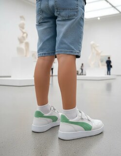 Foto 4 | Foto 4 | Tenis Deportivo Las Cuatas Zapatería Blanco para Niños