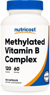 Foto 1 | Foto 1 | Suplemento Nutricost Complejo De Vitamina B Metilada 120 Cápsulas