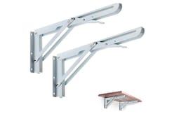 Repisa Abatibleplegable Plateado 4 Piezas