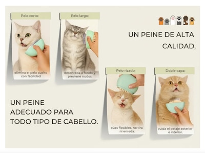 Foto 2 | Foto 2 | 3 In 1 Depilación Cepillo Xtellar De Masaje Para Gato/perro