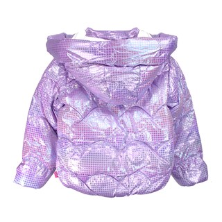 Foto 2 | Foto 2 | Chamarra Capitonada Barbie para Niña con Capucha Desmontable