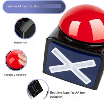 Foto 4 | Foto 4 | Botón Zumbador Xtellar Alarma para Juego de Ruleta 2 Piezas