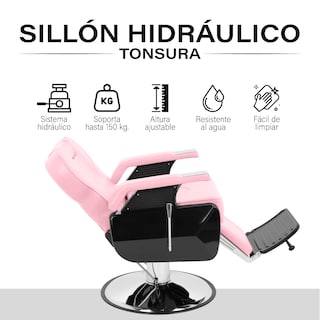 Foto 3 | Foto 3 | Sillon Barbero Peluqueria Rosa Onof Tonsura Estetica Rudo Hidraulico Reclinable