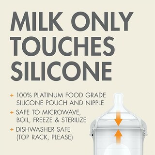 Foto 6 | Foto 6 | Pack 3 Biberones Boon Nursh 8oz Con Bolsa Removible Colores Neutros