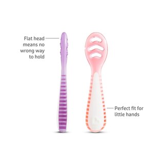 Foto 4 | Foto 4 | Juego De 3 Cucharas Para Bebé Munchkin Gentle Dip Multietapa 4 Meses Rosa Y Morado