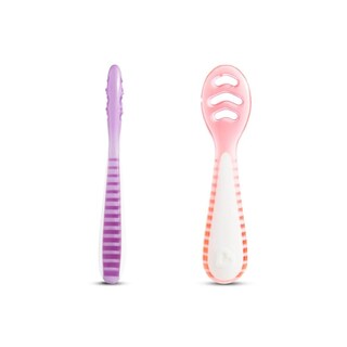 Foto 8 | Foto 8 | Juego De 3 Cucharas Para Bebé Munchkin Gentle Dip Multietapa 4 Meses Rosa Y Morado