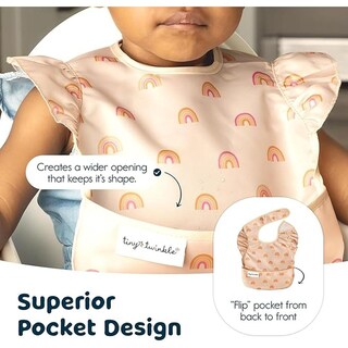 Foto 3 | Foto 3 | Babero Impermeable Tiny Twinkle A Prueba De Desorden Mar