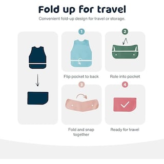 Foto 5 | Foto 5 | Babero Impermeable Tiny Twinkle A Prueba De Desorden Mar