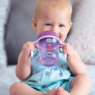 Foto 6 | Foto 6 | Vaso Entrenador 2-1 Chicco Antiderrames Asas 6m+ 200ml 7oz Color Morado