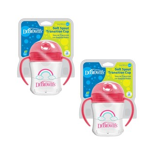 Foto 2 | Foto 2 | Pack 2 Termos Entrenadores 6oz Boquilla Suave Rosa Dr Browns