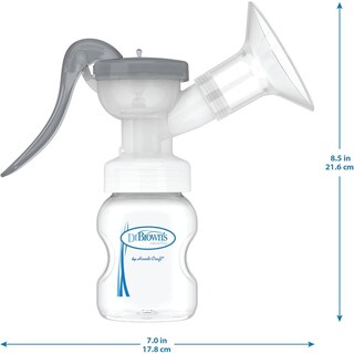 Foto 6 | Foto 6 | Extractor De Leche Materna Manual Dr Brown De Silicona Con Escudo Bf102 Con Biberón