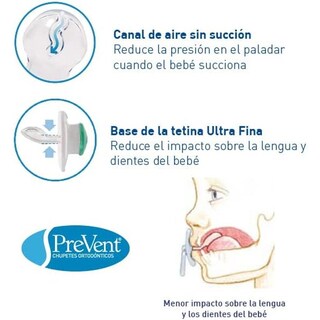 Foto 6 | Foto 6 | 2 Chupones Para Bebé Dr Browns Prevent Etapa 1 0-6 M Color Azul Período De Edad 0 A 6 Meses