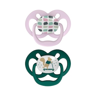 Foto 2 | Foto 2 | Set 2 Chupones Dr Brown's Advantage 6-18 Meses Brilla En La Obscuridad Rosa Y Verde