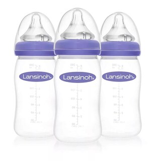 Foto 1 | Foto 1 | Set De 3 Biberones Lansinoh Naturalwave 8oz Anticólicos Color Violeta