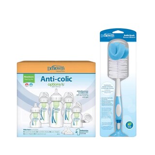 Foto 4 | Foto 4 | Pack 5 Biberones Dr Browns Boca Ancha 9oz Y Cepillo Limpiador